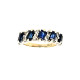 Pre Owned 18ct White Gold Sapphire and Diamond Eternity Ring ZQ265